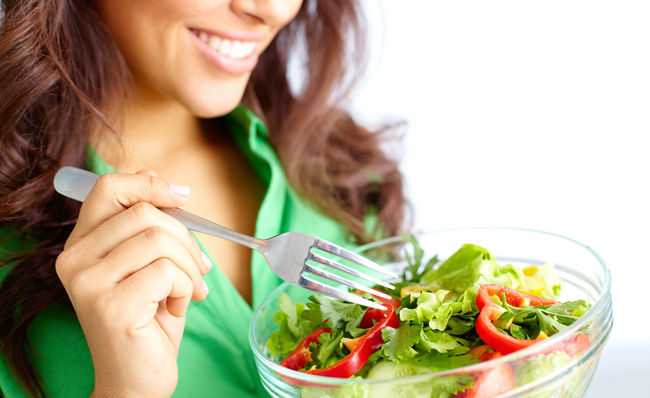 Manchmal auch perfekt: Ein gesunder Salat als Mittagessen