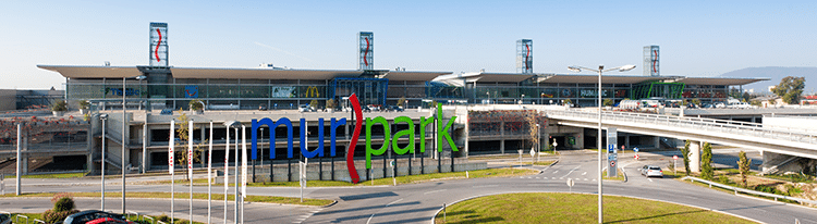 Der Murkpark im Osten von Graz